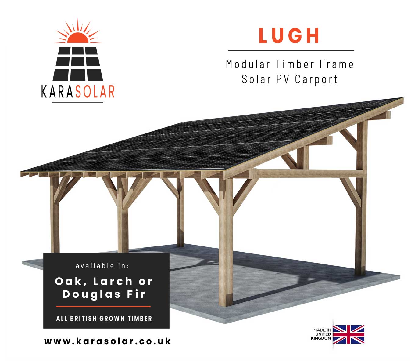 Featured image for “Lugh – Timber Frame Solar PV Carport”