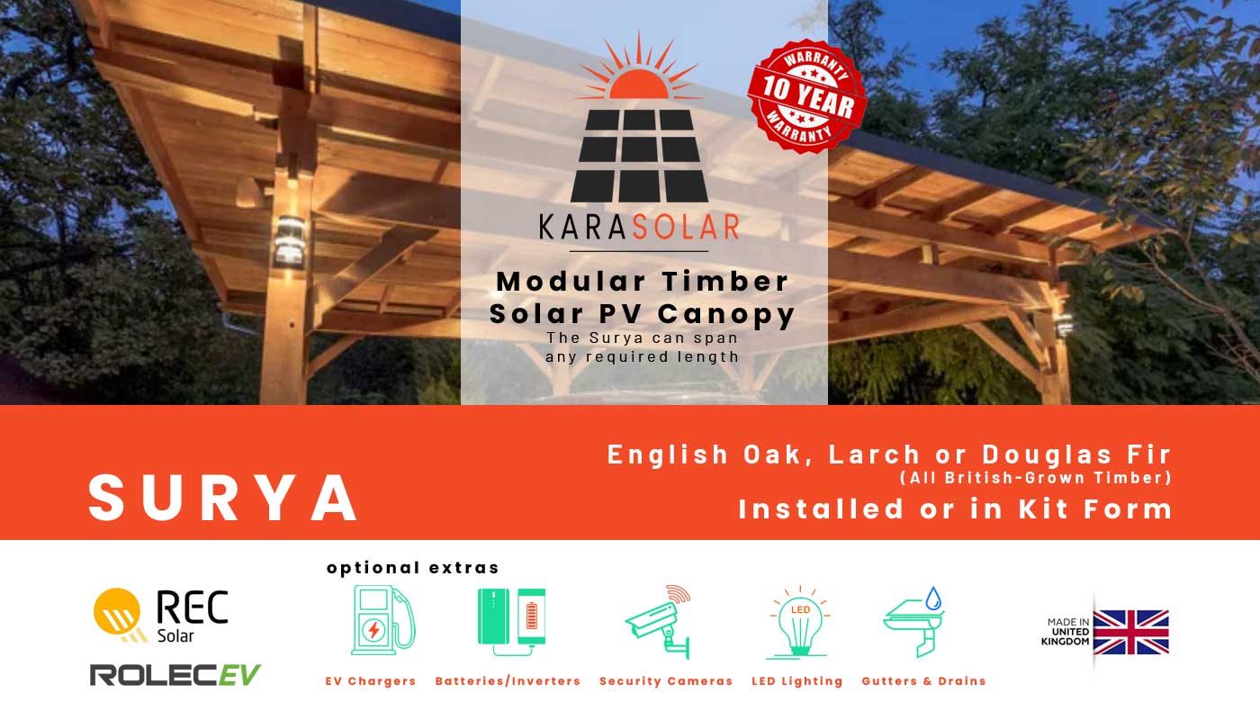 Featured image for “Surya – Timber Frame Solar PV Carport”