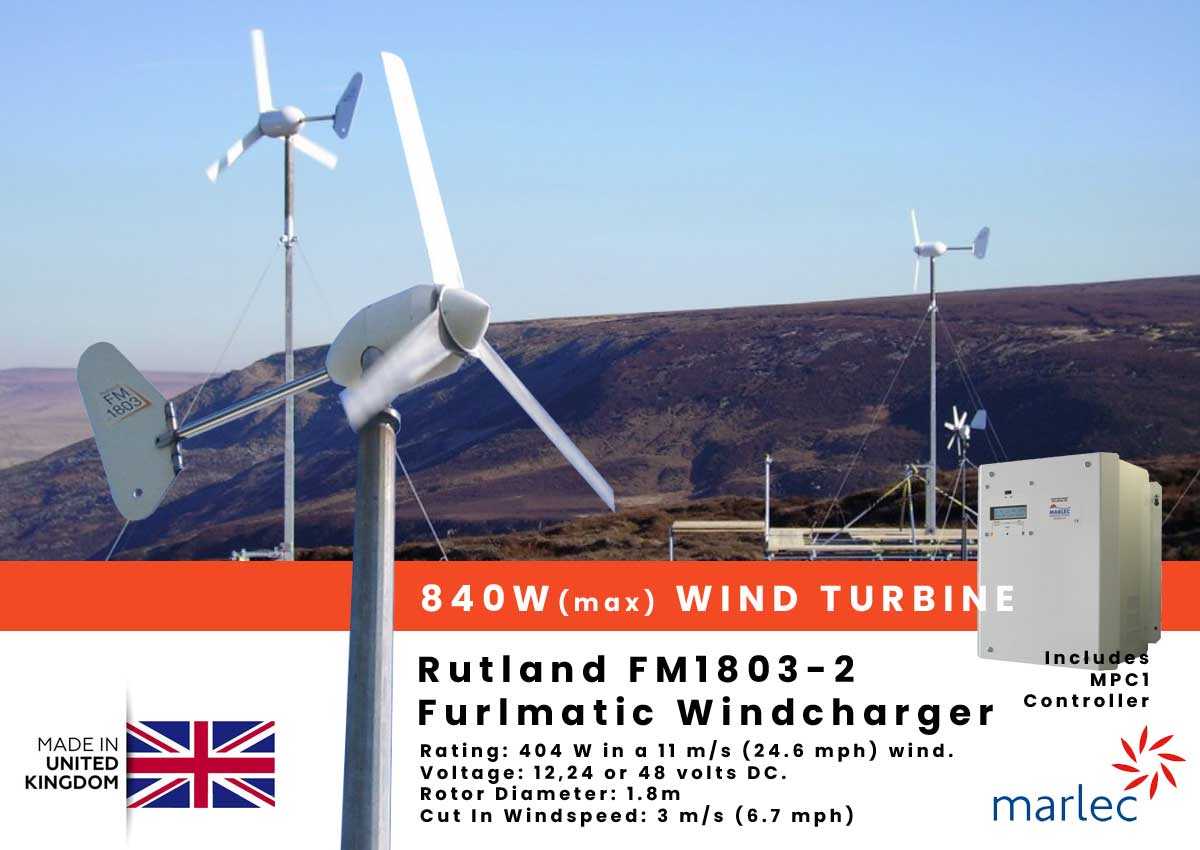 Featured image for “Rutland FM1803-2 Furlmatic Windcharger”