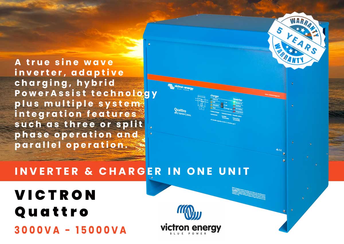 Featured image for “Victron Quattro Inverter/Chargers”