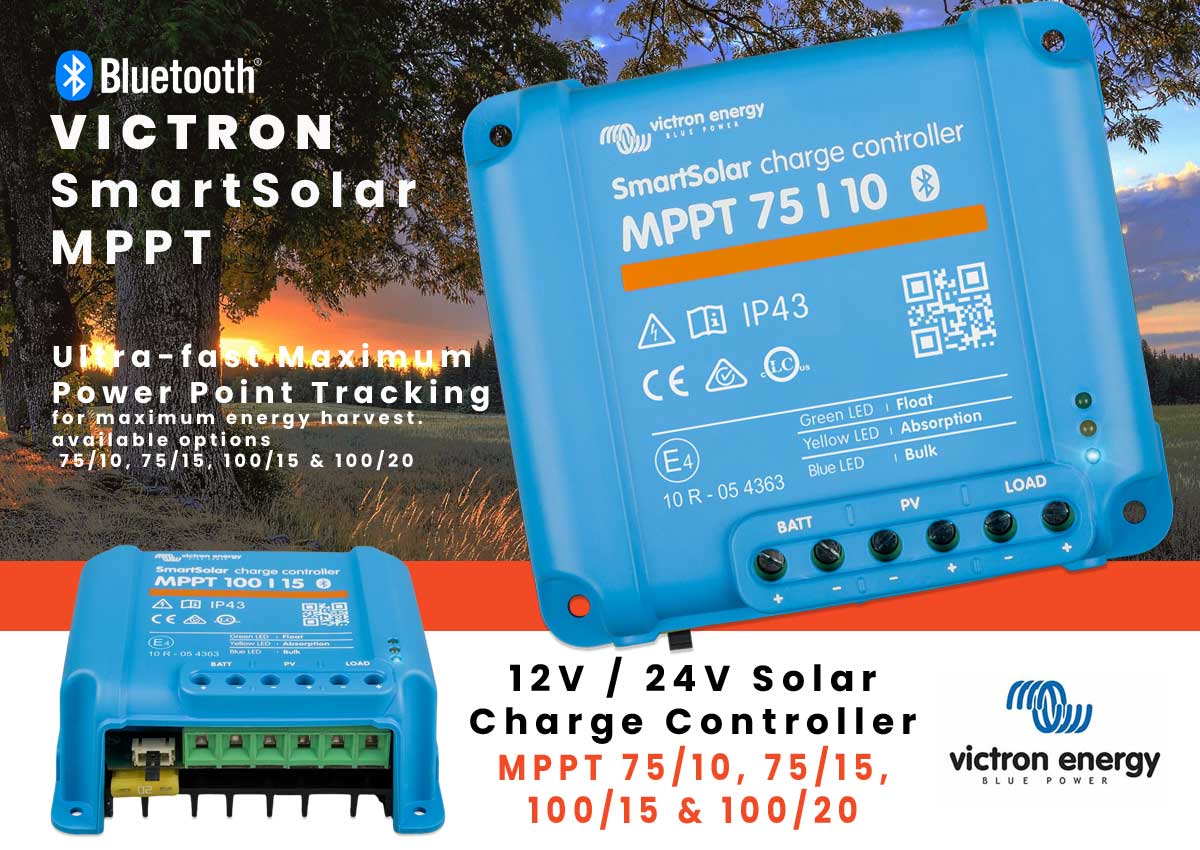 Featured image for “Victron SmartSolar Charge Controller MPPT 75/10 up to 100/20”