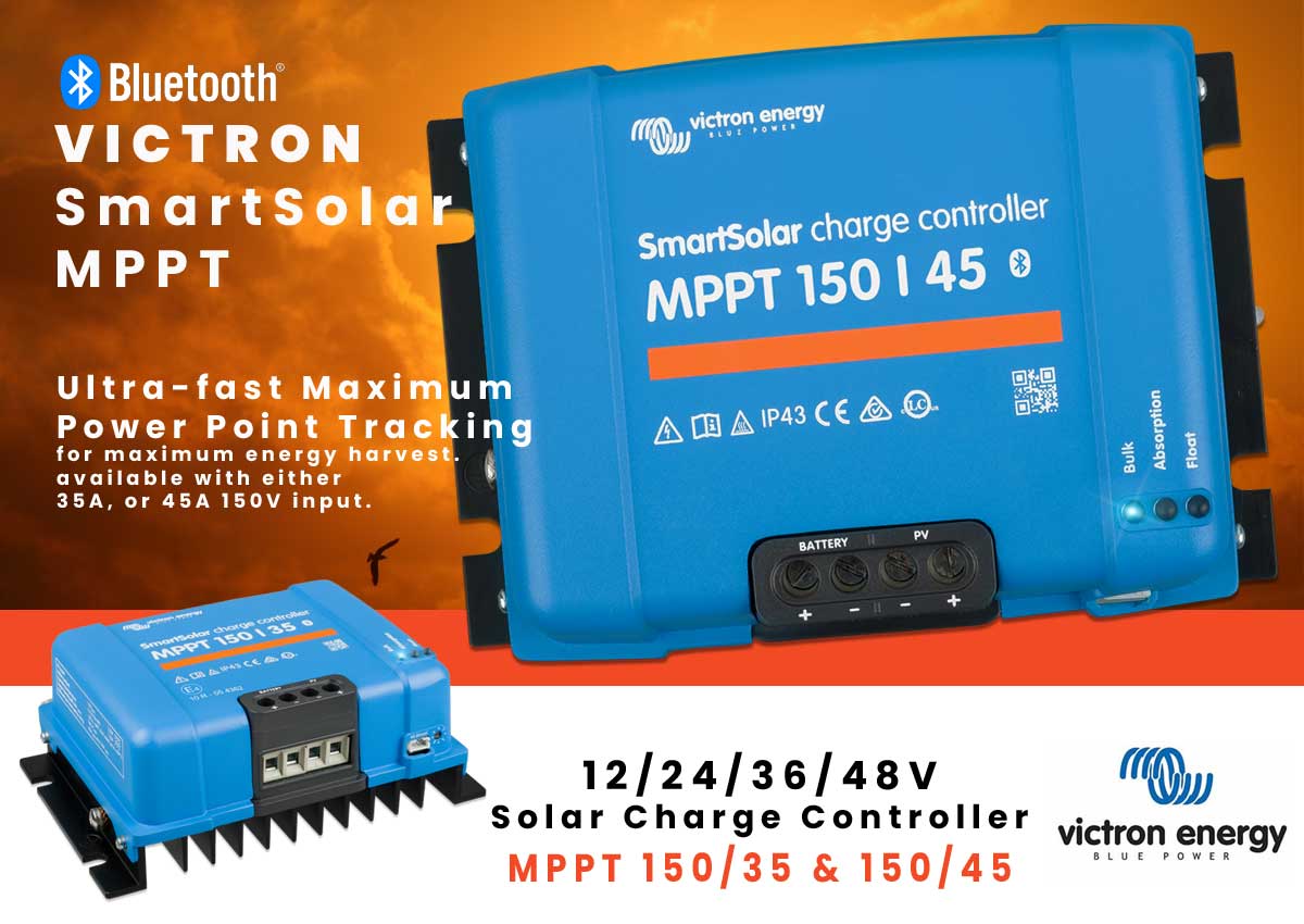 Featured image for “Victron SmartSolar Charge Controller<br>MPPT 150/35 & 150/45”