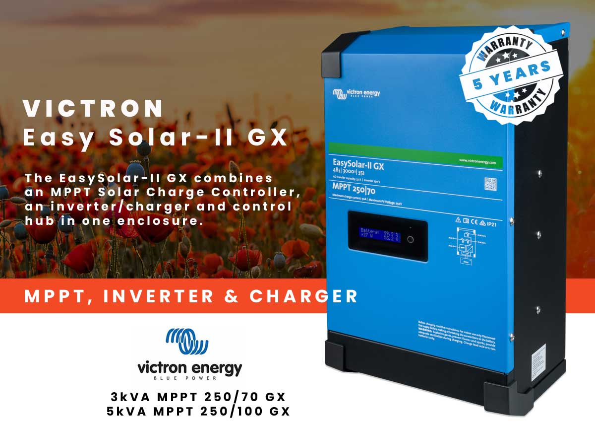 Featured image for “Victron EasySolar-II GX Inverter/Charger/MPPT”