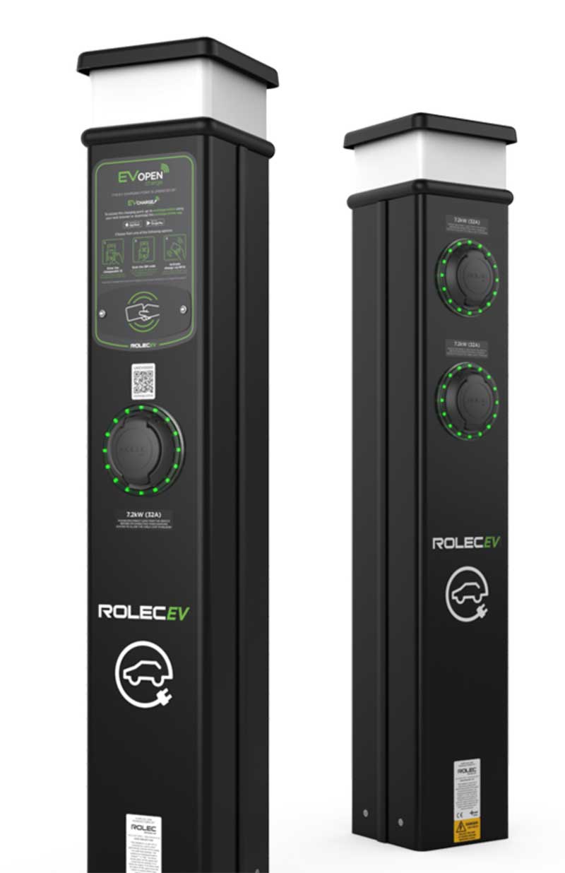 Rolec-BasicCharge-EV-Charging-Pedestal-Product-Description-Image