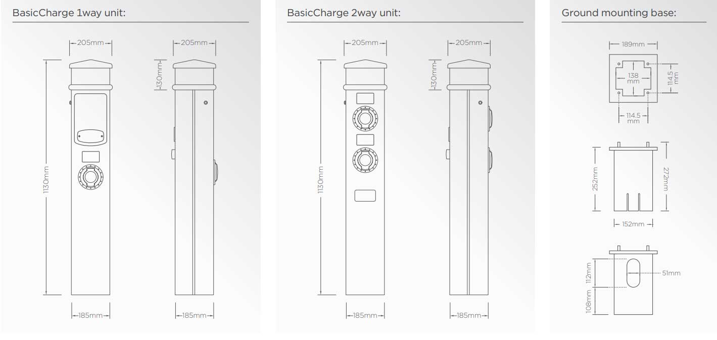 Rolec-BasicCharge-EV-Charging-Pedestal-Tech-Image