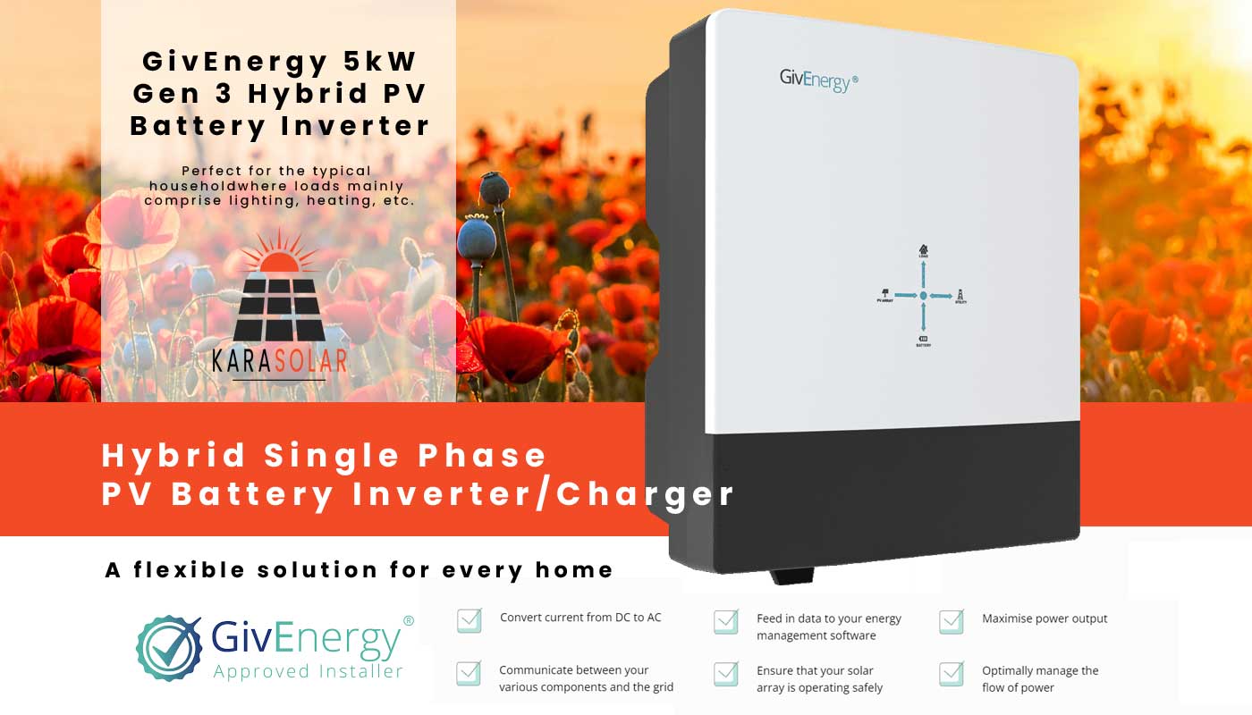 Featured image for “GivEnergy 5kW Gen 3 Hybrid PV Battery Inverter/Charger”